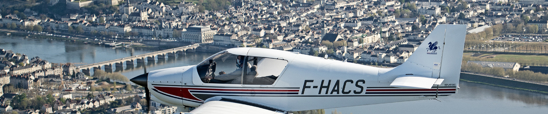 Le vol de découverte à Saumur Air Club